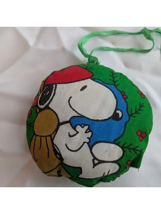 SNOOPY Christmas Ornaments VINTAGE Peanuts holiday Woodstock Charlie Brown - Picture 5 of 16